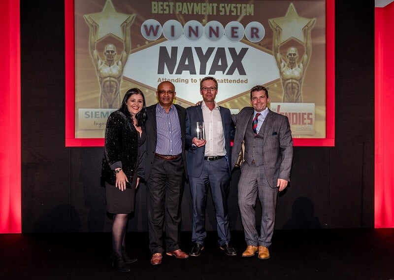 VPOS Touch by Nayax Wins the 2018 Vendies’ Payment System of the Year Award