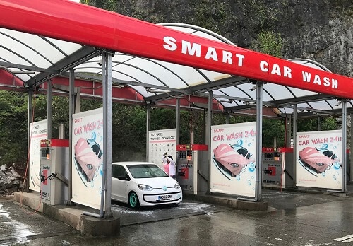 Offer consumers a better gas station experience with cashless self-serve car wash options