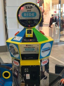 Coin operated kiddie ride with tap and go pay option in Australia.